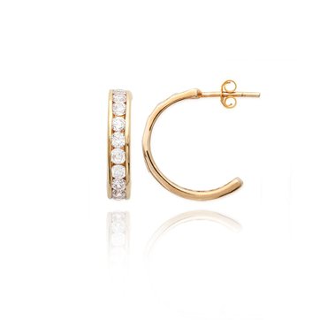 Boucle D Oreille Plaque Or Sans Nickel La Redoute