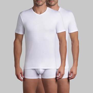 2er-Pack T-Shirts X-TEMP, V-Ausschnitt DIM