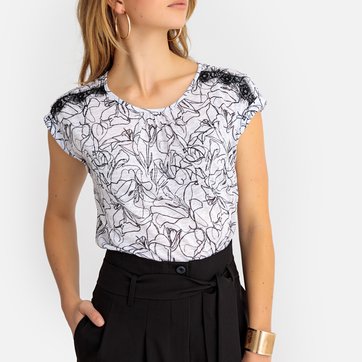 T-shirt, de gola redonda, mangas curtas ANNE WEYBURN