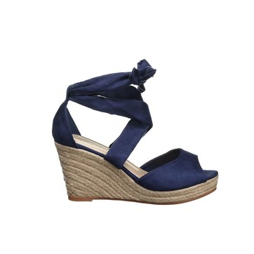 chaussure compensee bleu marine homme