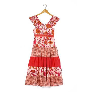 robe rose framboise