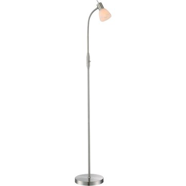 Keria lampadaire liseuse | La Redoute Lampadaire Led dimmable RING argenté en nickel satiné Keria