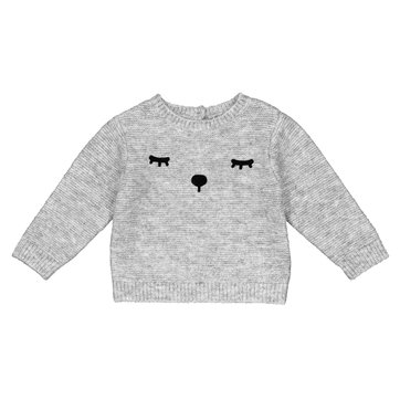 Strickpullover, Aufdruck, runder Ausschnitt, 1 Monat - 3 Jahre LA REDOUTE COLLECTIONS