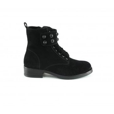 Manoukian Lacet De Cuir Croute À Bottines Montante En j34RL5A