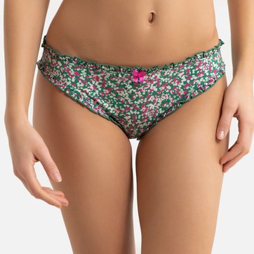 Slip en microfibre imprimée fleurs LA REDOUTE COLLECTIONS