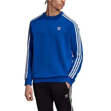 Sweat com gola redonda, 3 listas pequenas e logótipo, Trefoil adidas Originals