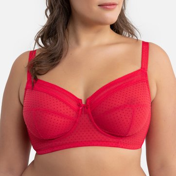 Soutien-gorge bustier en tulle plumetis LA REDOUTE COLLECTIONS PLUS