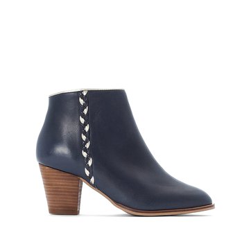 Botas de piel con detalle trenzado LA REDOUTE COLLECTIONS
