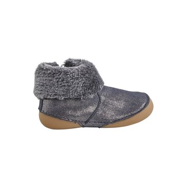 chaussons cuir souple fourrés