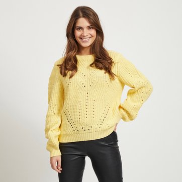 Pullover, runder Ausschnitt, Grobstrick VILA
