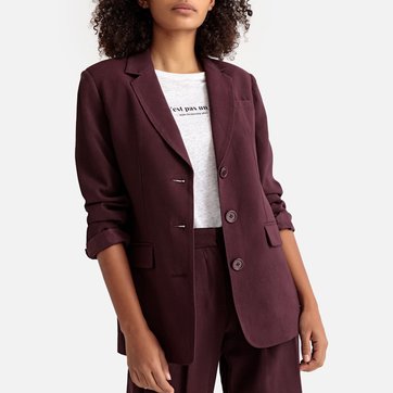 Blazer Long Bordeaux Femme La Redoute
