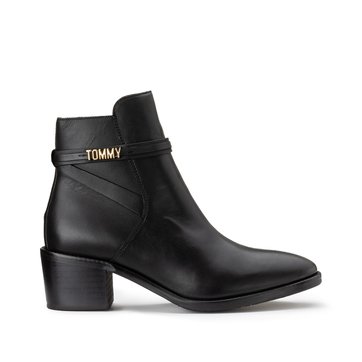 bottines cuir tommy hilfiger femme