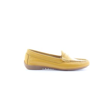 mocassin jaune moutarde