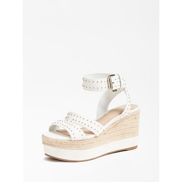 chaussures compensées moutarde