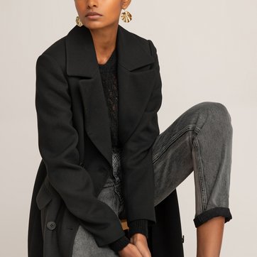 Sobretudo comprido, com duas filas de botões, THE KOOPLES LA REDOUTE COLLECTIONS