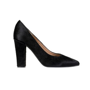 escarpin pointu talon carré