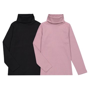 ladies cotton polo neck tops