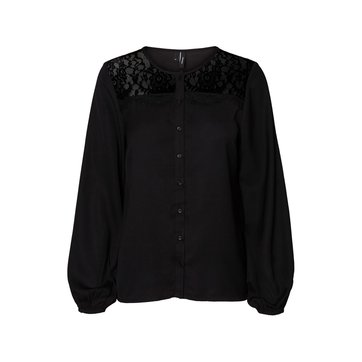 Bluse mit langen Ärmeln und rundem Ausschnitt VERO MODA