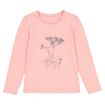 Camisola em algodão bio com lantejoulas, 3-12 anos Camisola em algodão bio com lantejoulas, 3-12 anos LA REDOUTE COLLECTIONS