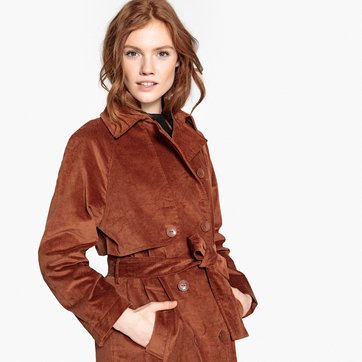 Trench de terciopelo raso LA REDOUTE COLLECTIONS