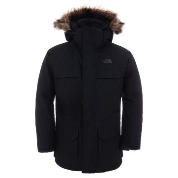north face parka with belt