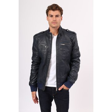 veste col zippé homme