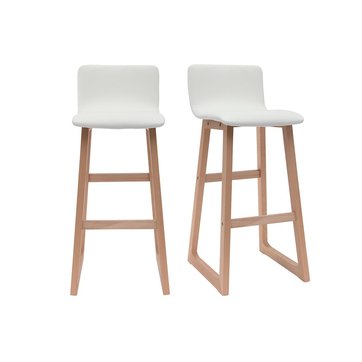 Tabouret Bar Cuir Blanc La Redoute