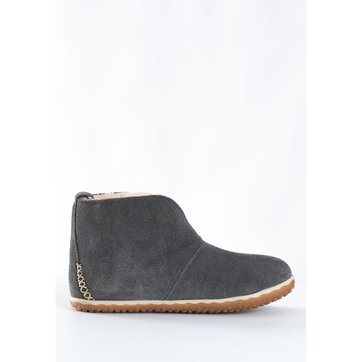 boots en daim femme