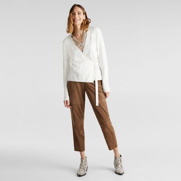 Strickjacke in Wickelform ESPRIT