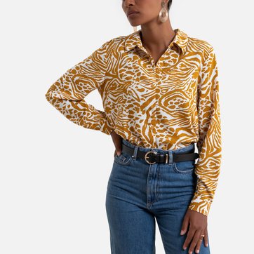 Camisa com estampado animal JACQUELINE DE YONG
