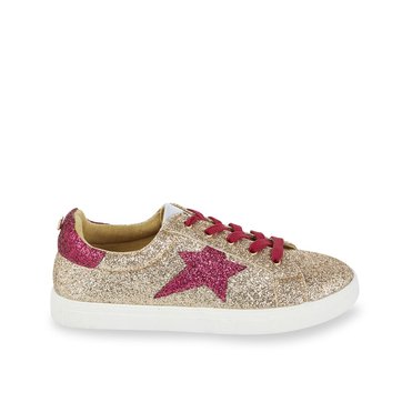Basket rose poudré pailleté