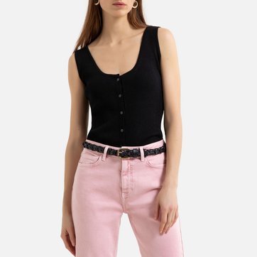 Top, Feinrippmaterial LA REDOUTE COLLECTIONS