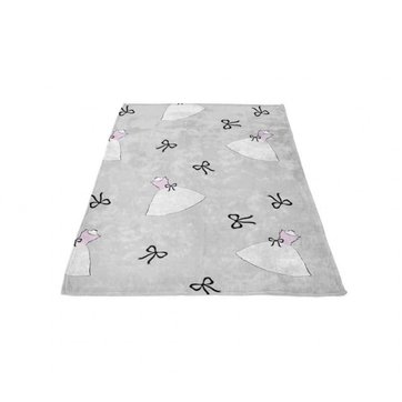3C Collection Housse de coussin duveteux 45 x 45 cm Violet