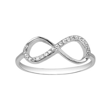 bague or blanc signe infini bague or blanc signe infini