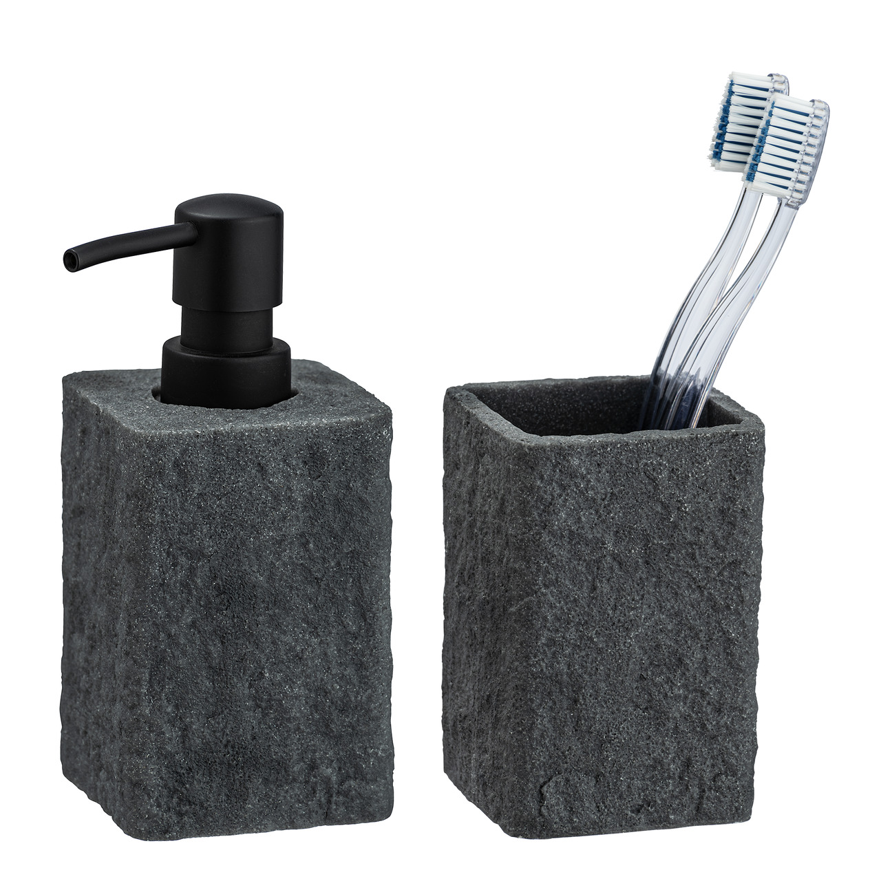 Set distributeur de savon et gobelet VILLATA, WENKO