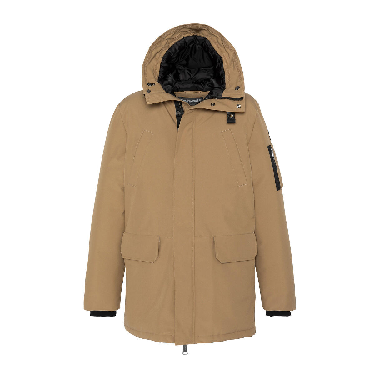 Nelson hooded winter parka beige Schott | La Redoute Nelson hooded winter parka beige Schott | La Redoute