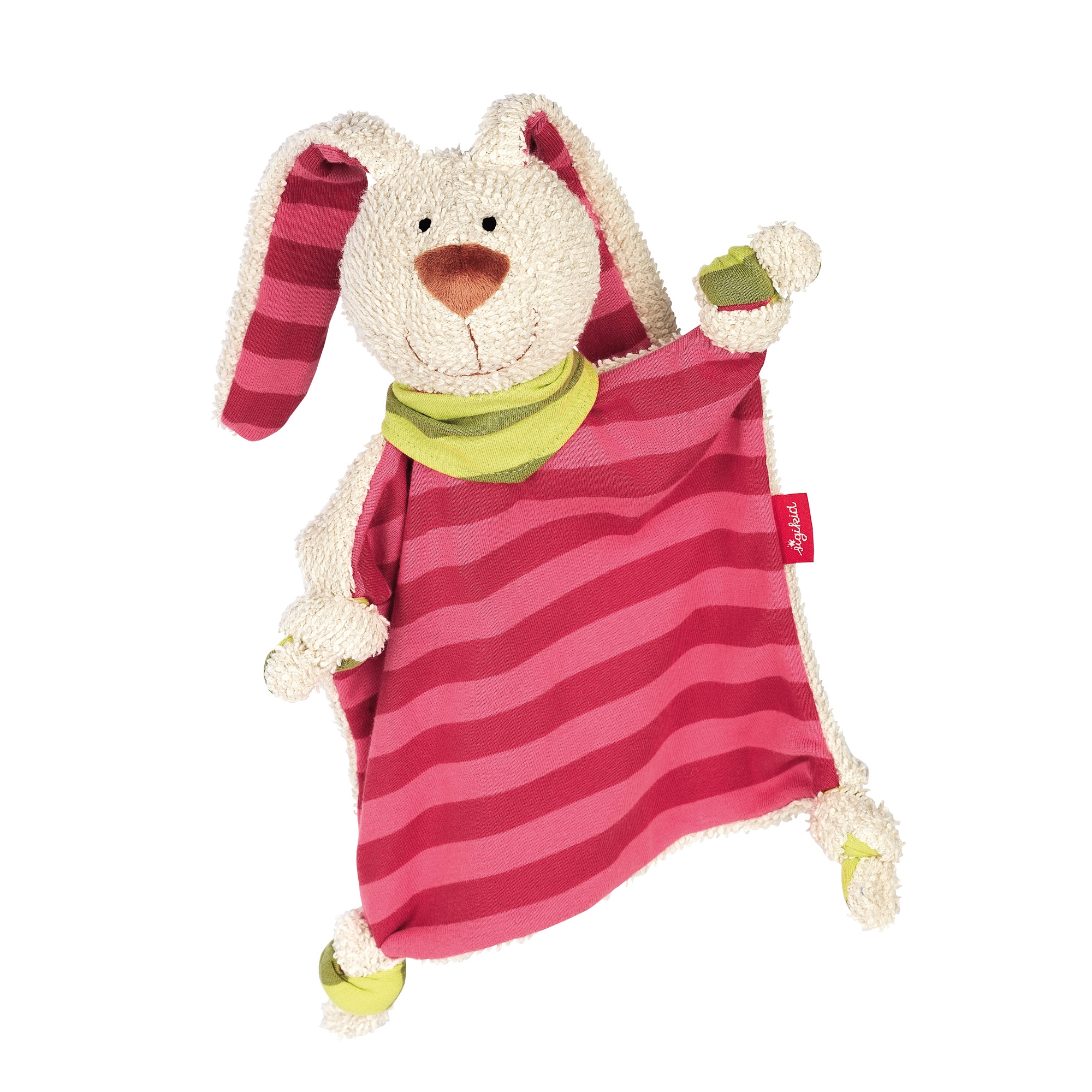 Doudou plat lapin rose, SIGIKID