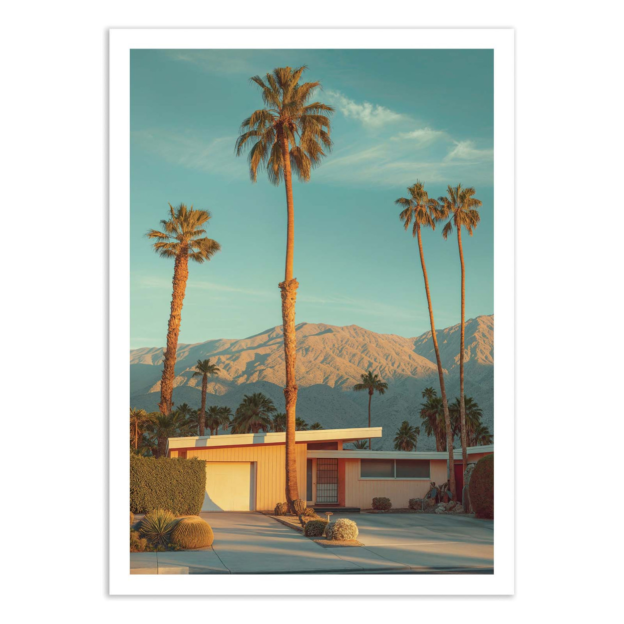 Affiche d'art - Famous palm springs - Philippe Hugonnard, WALL EDITIONS