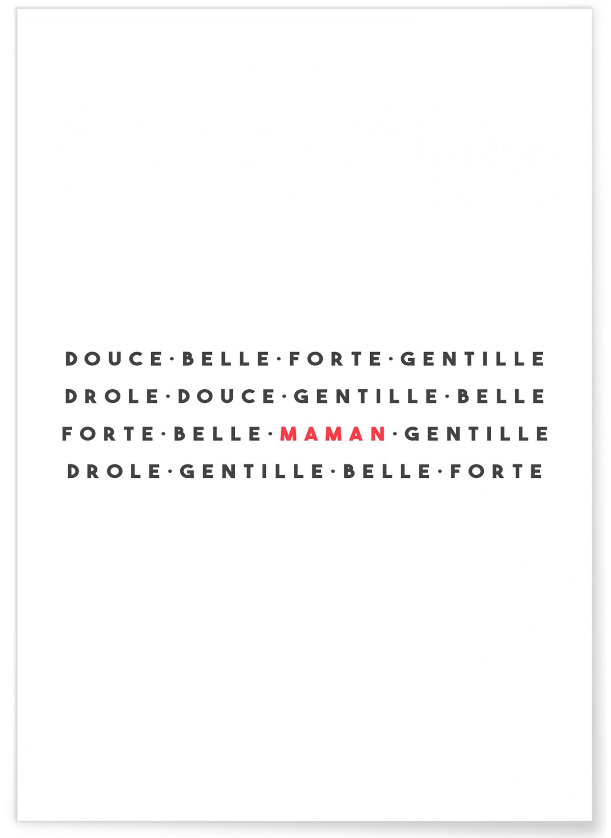 Poster Maman Forte, L'AFFICHERIE