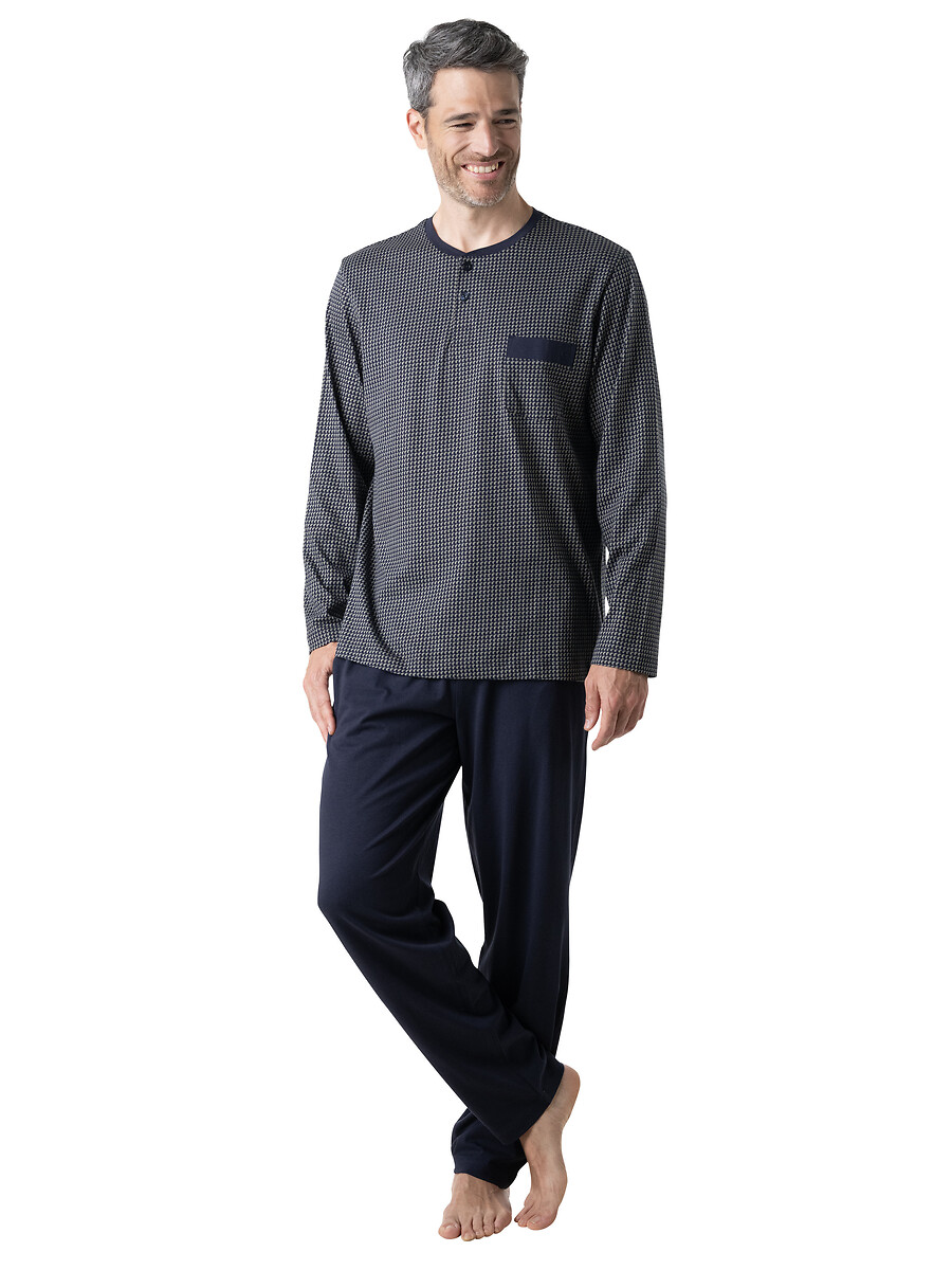 Pyjama aec poche poitrine, col tunisien, EMINENCE