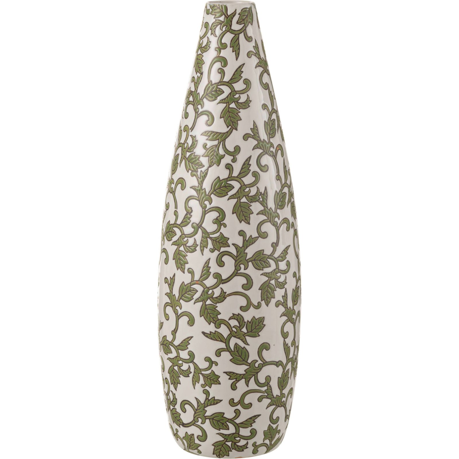 Vase en porcelaine à motif végétal, RECOLLECTION