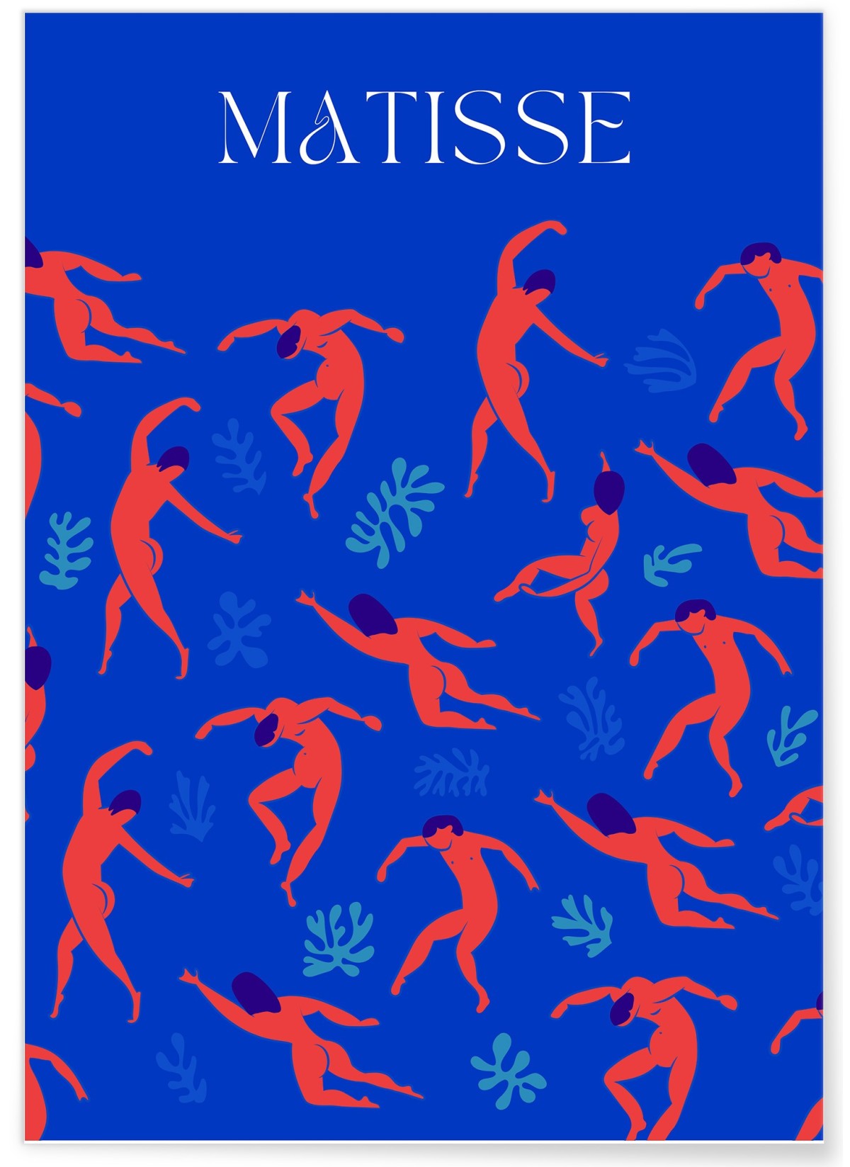 Affiche Matisse abstraite – Corps en mouvement et feuillage, L'AFFICHERIE