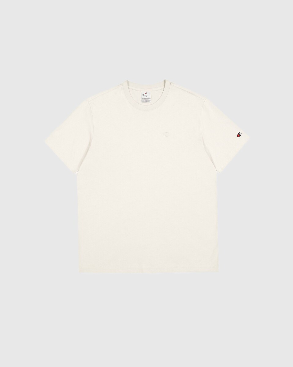 T-shirt manches courtes col rond, logo brodé