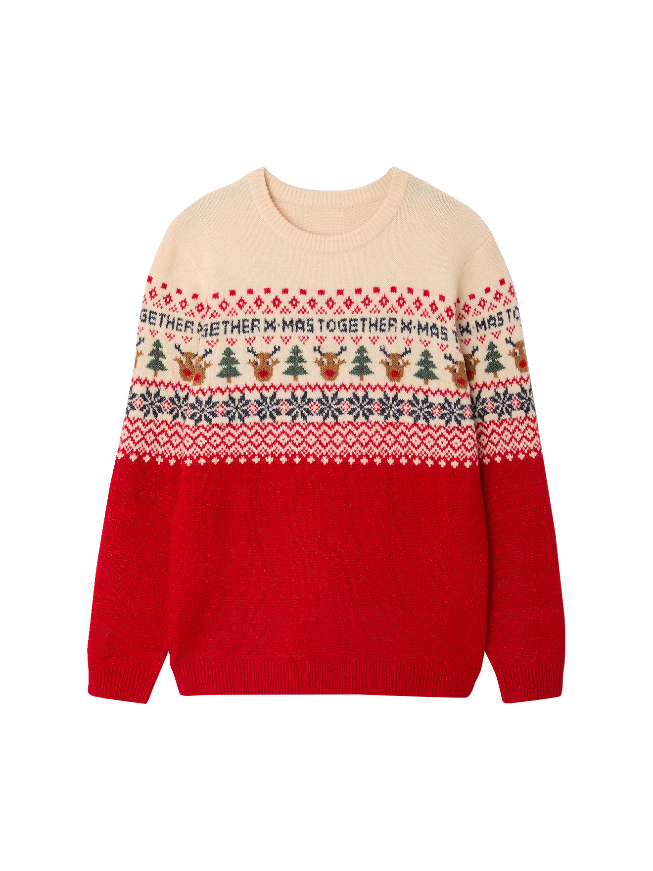 Pull de Noël Capsule Famille, VERTBAUDET