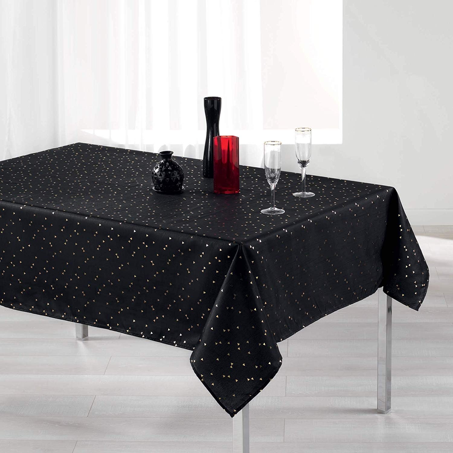 Nappe 150x240cm Safina noir, EDEN