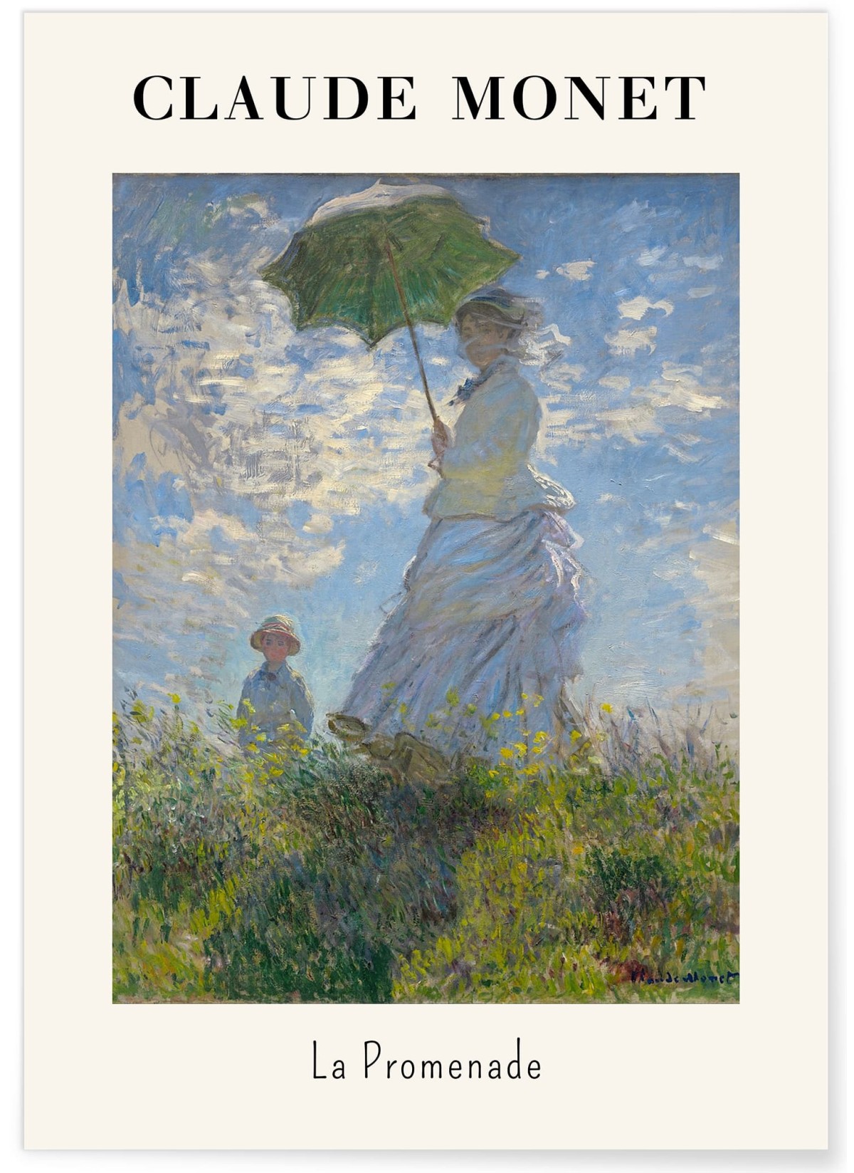 Affiche Claude Monet - La Promenade, L'AFFICHERIE