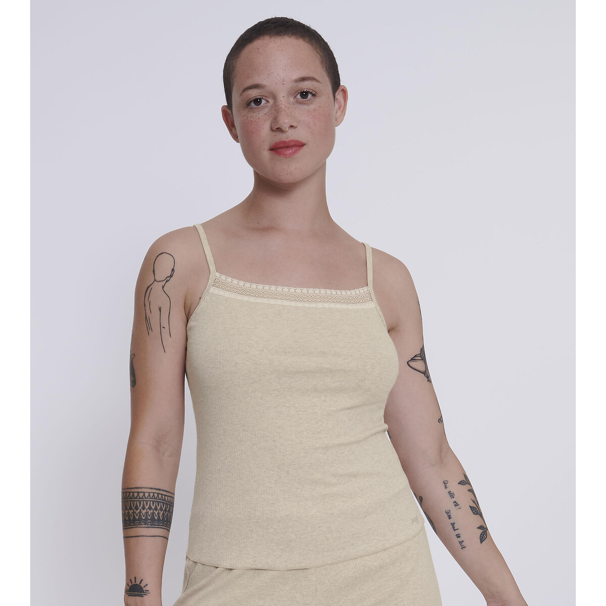 Image of Go Ribbed Cotton Cami