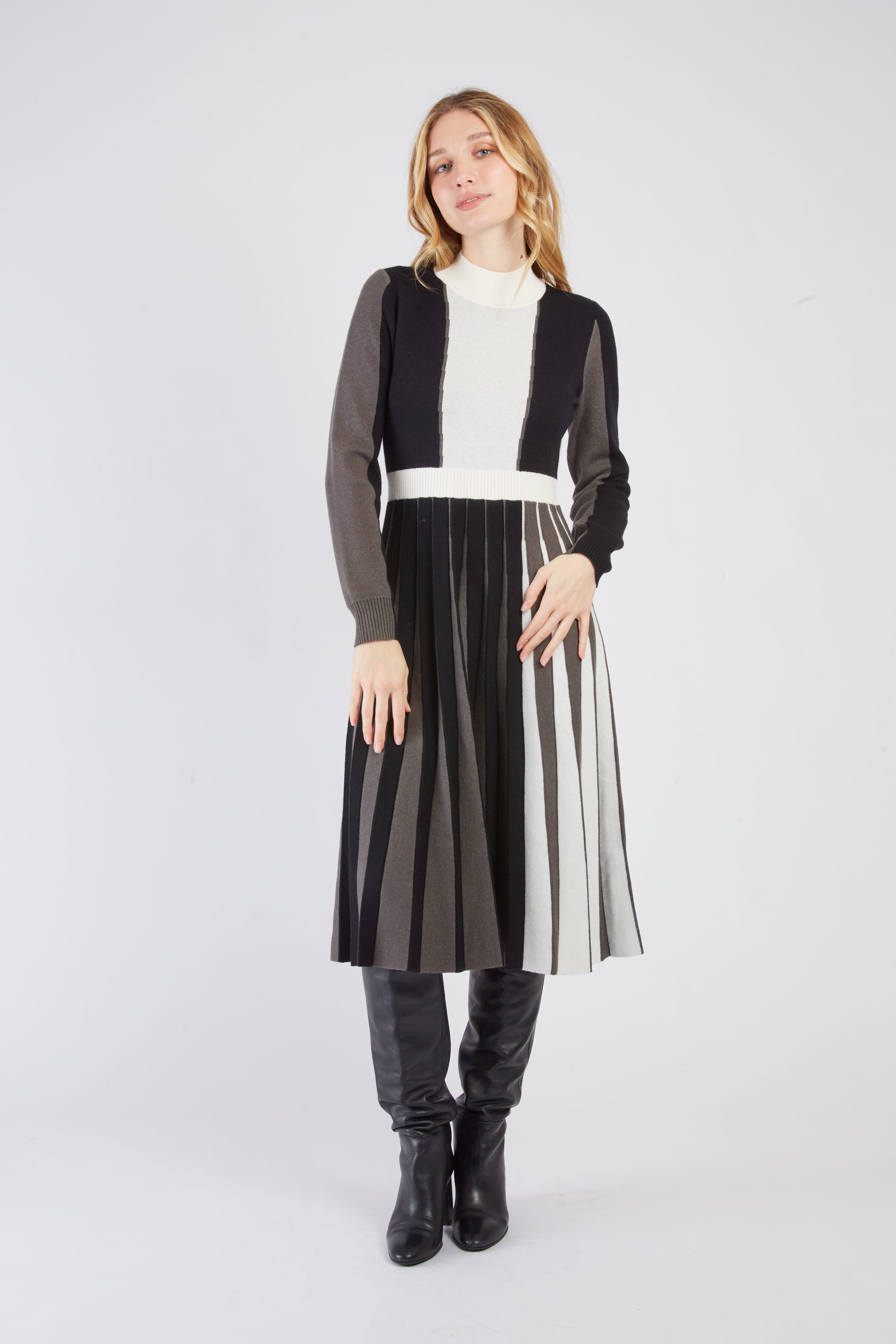 Robe mi-longue en maille CASSIOPEE, DERHY
