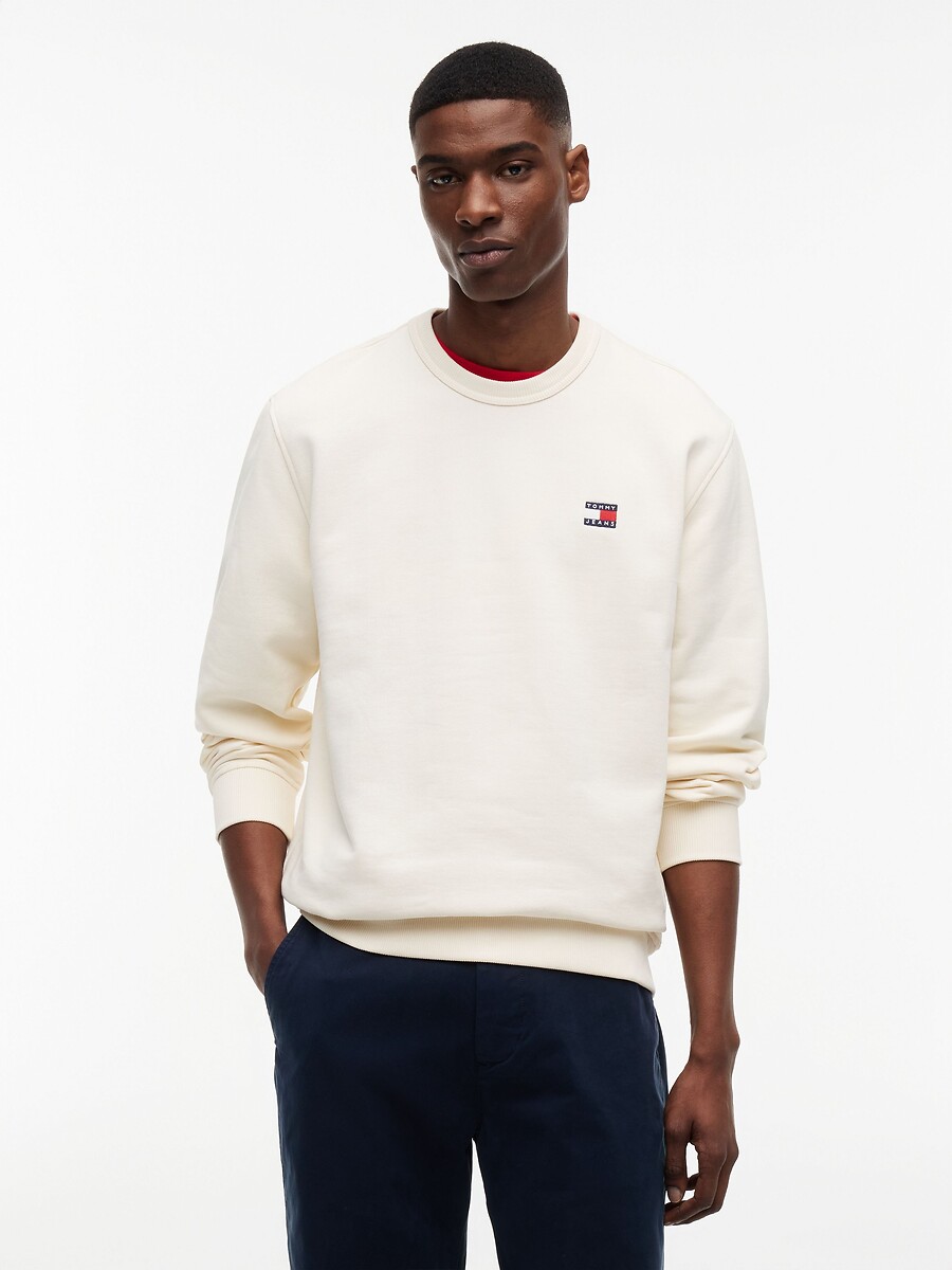 Sweat col rond logo, TOMMY JEANS