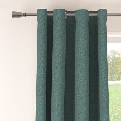 Herringbone Soft Woven Lined Eyelet Pair of Curtains SO'HOME